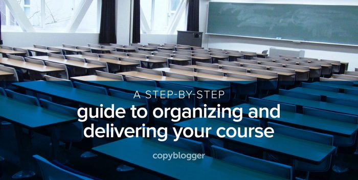 a step-by-step guide to organizing and delivering your course