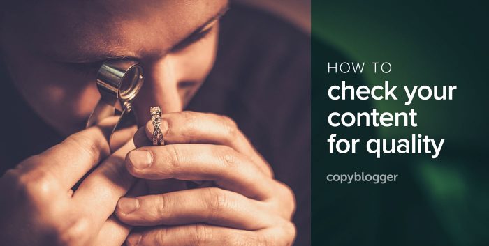 how to check your content for quality