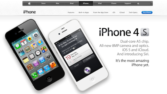 immagine della pagina di destinazione di apple iphone