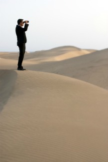 Image result for man alone in the desert