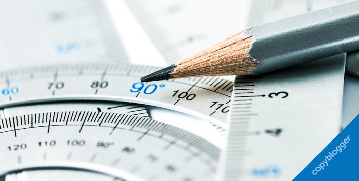 protractor, ruler, and gray pencil - copyblogger