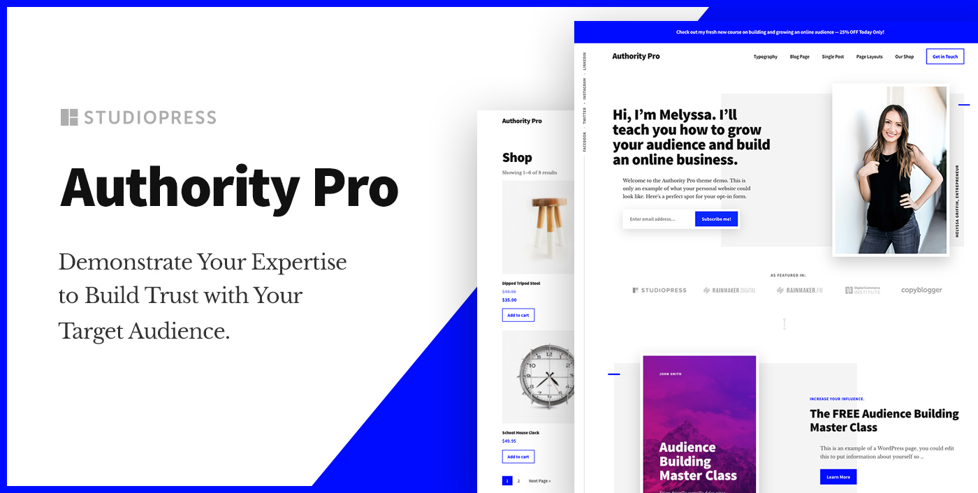 Authority Pro Premium WordPress Theme from StudioPress